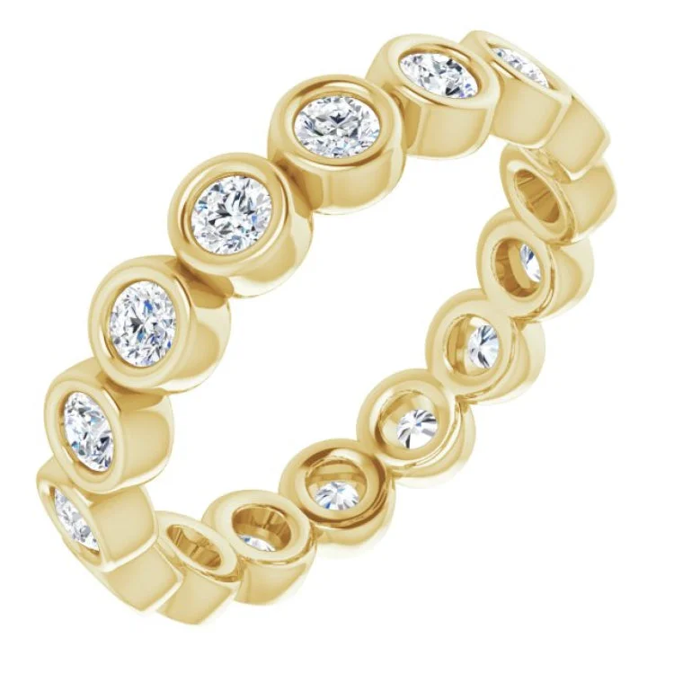 women’s eternity rings-14K Yellow 3/4 CTW Natural Diamond Eternity Band Size 5