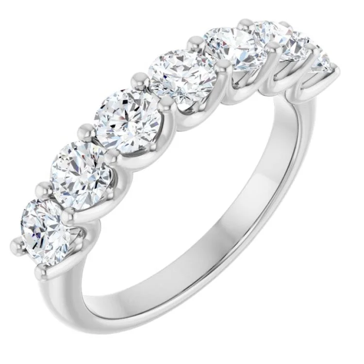 women’s luxury rings-Platinum 1 1/3 CTW Lab-Grown Diamond Anniversary Band