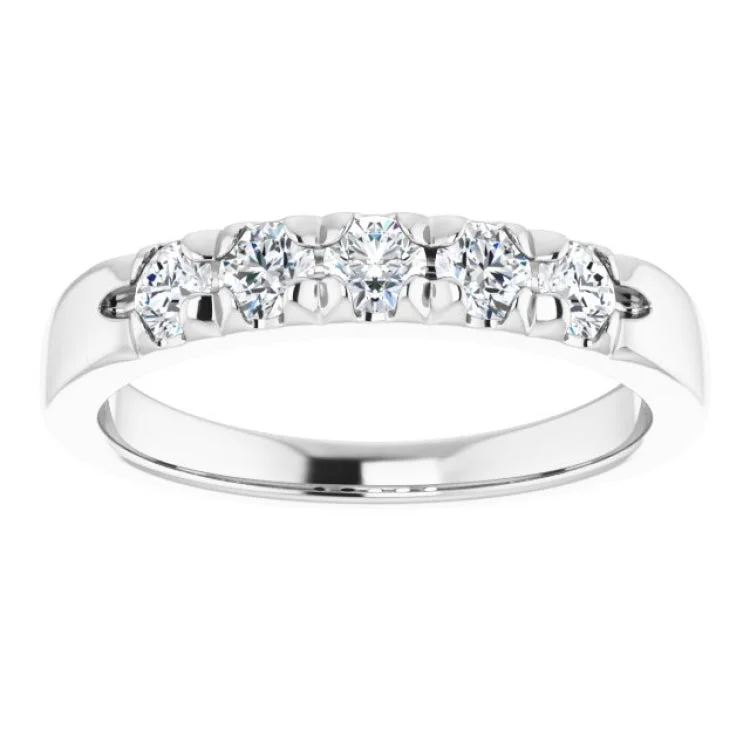 women’s eternity rings-14K White 1/2 CTW Natural Diamond Anniversary Band