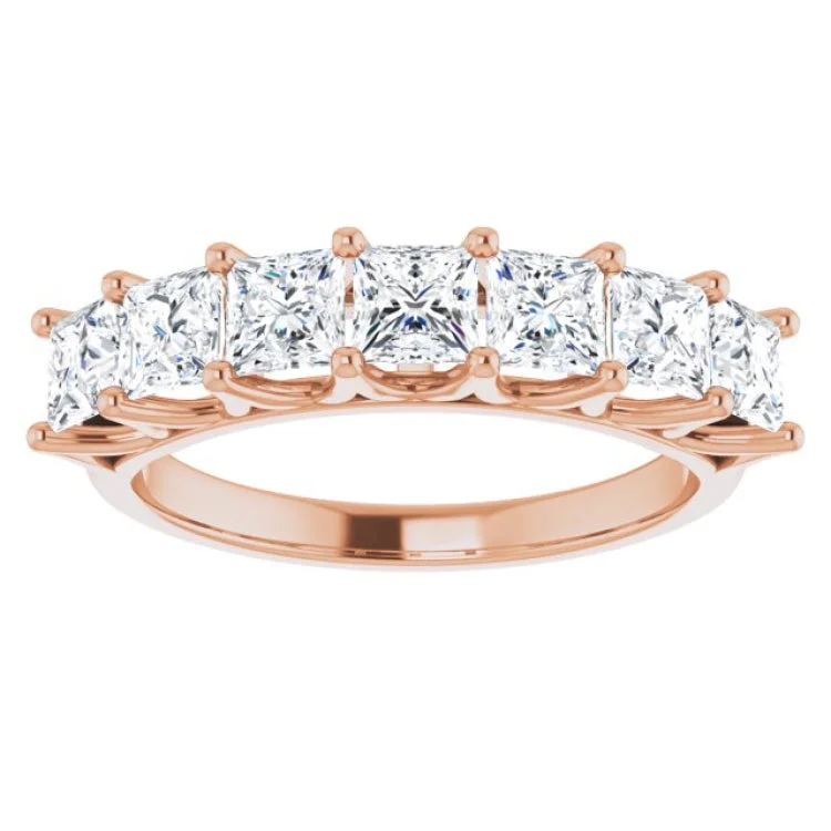 women’s infinity rings-14K Rose 1 3/4 CTW Natural Diamond Anniversary Band