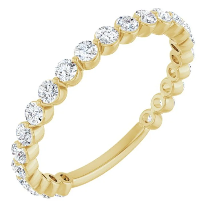 women’s diamond rings-14K Yellow 3/4 CTW Lab-Grown Diamond Anniversary Band