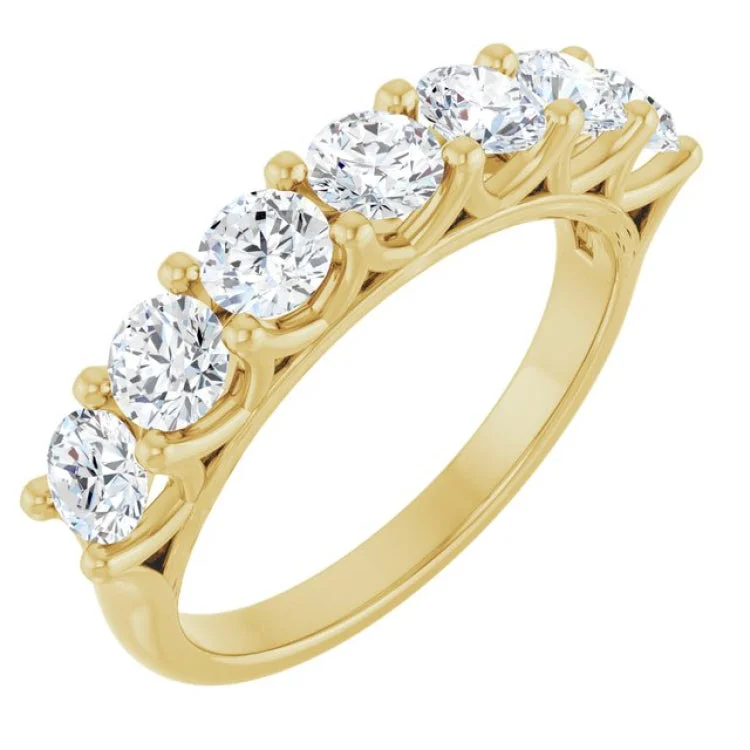 women’s eternity rings with diamonds-14K Yellow 1 1/3 CTW Lab-Grown Diamond Anniversary Band