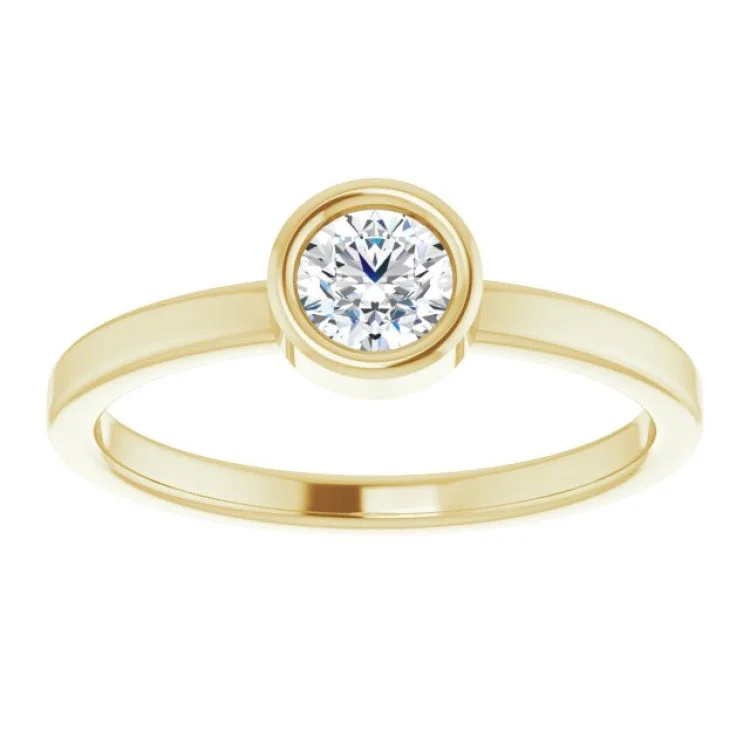 women’s yellow diamond engagement rings-14K Yellow 1/3 CT Natural Diamond Ring