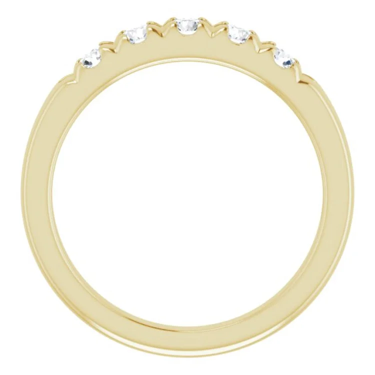 women’s custom rings-14K Yellow 1/2 CTW Natural Diamond Anniversary Band