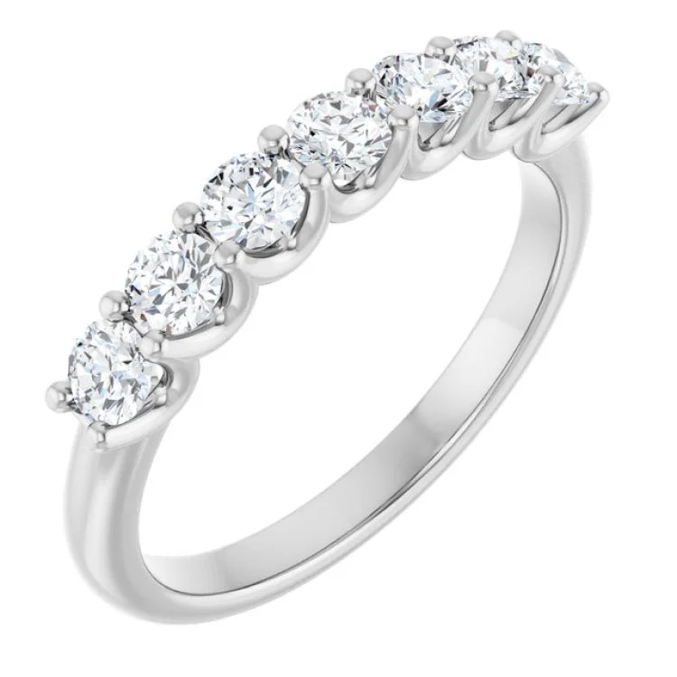 women’s classic rings-Platinum 5/8 CTW Lab-Grown Diamond Anniversary Band