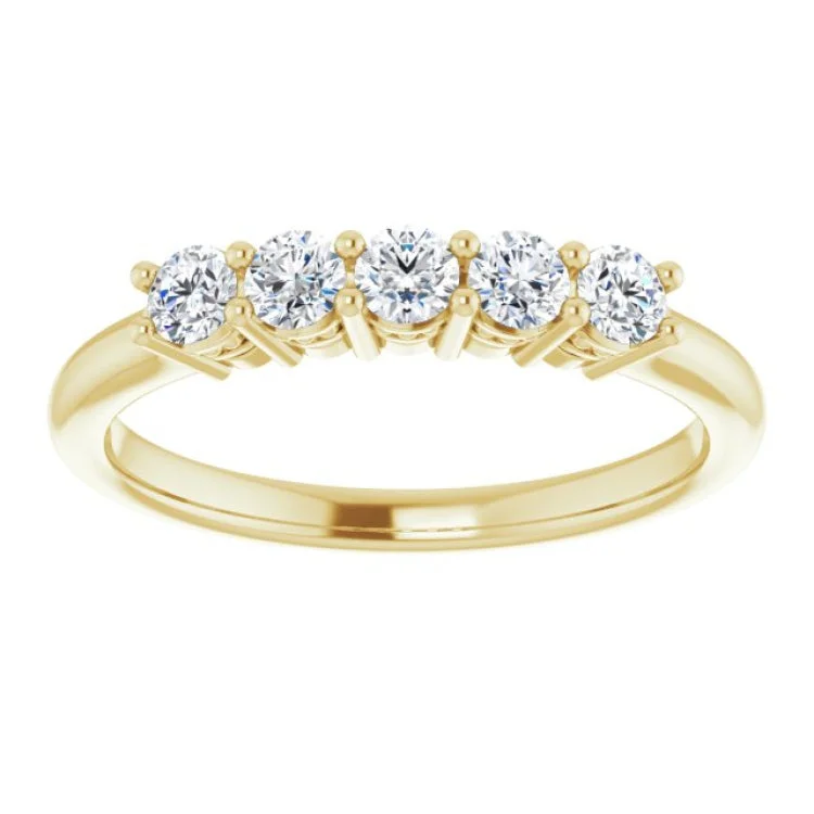 women’s wedding rings with sapphires-14K Yellow 1/3 CTW Natural Diamond Anniversary Band