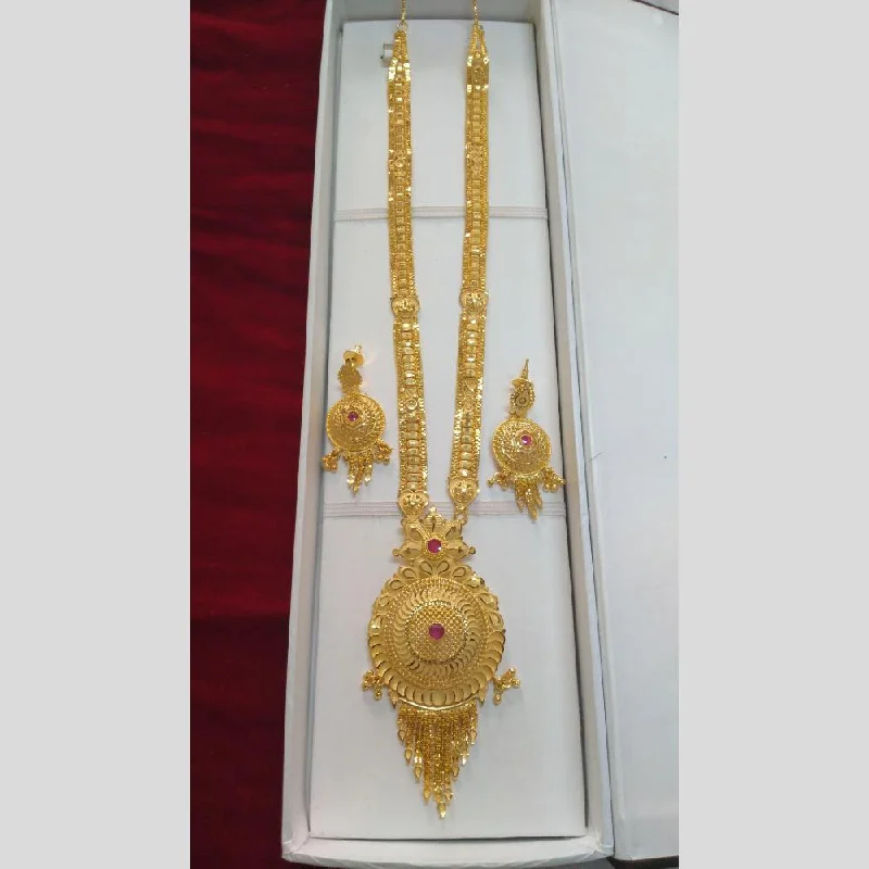 women’s diamond necklaces-Pari Art Jewellery Forming Long Necklace Set