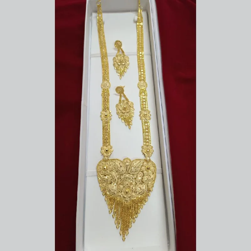 women’s heart necklaces-Pari Art Jewellery Forming Long Necklace Set