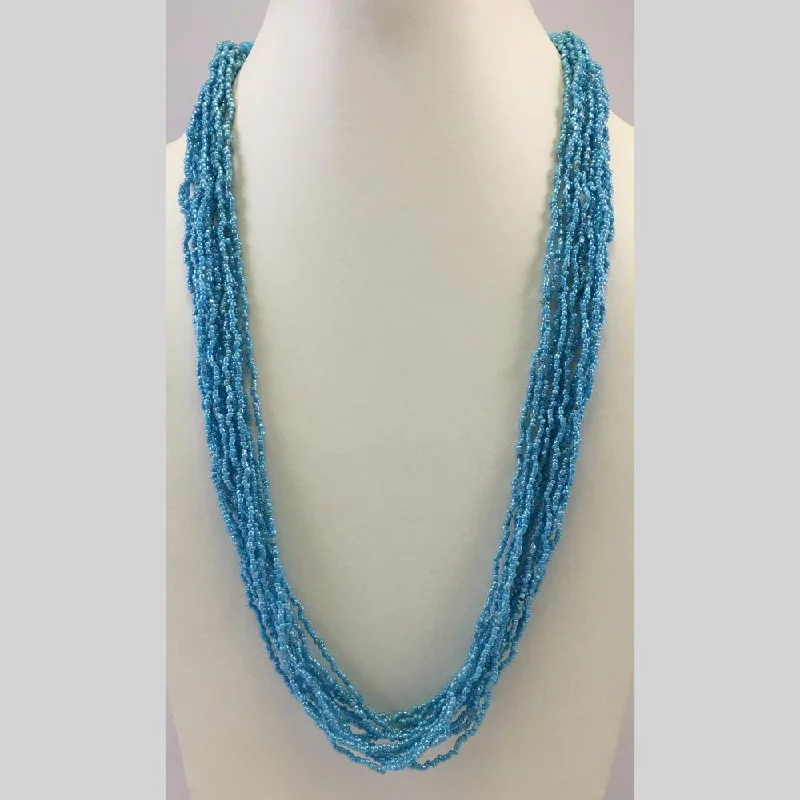 women’s adjustable necklaces-Banaras Beads Multi Layer Long Necklace