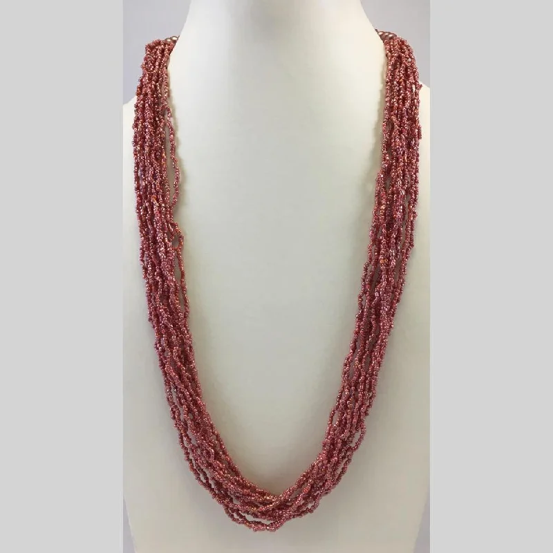 women’s modern necklaces-Banaras Beads Multi Layer Long Necklace