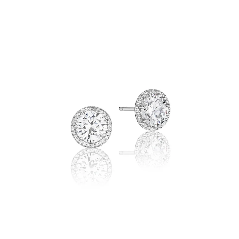 women’s fashion earrings-TACORI Bloom | Diamond Stud Earrings FE67065