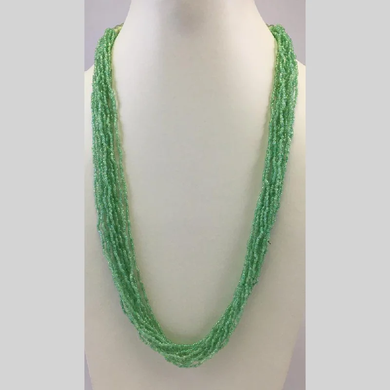 women’s vintage necklaces-Banaras Beads Multi Layer Long Necklace