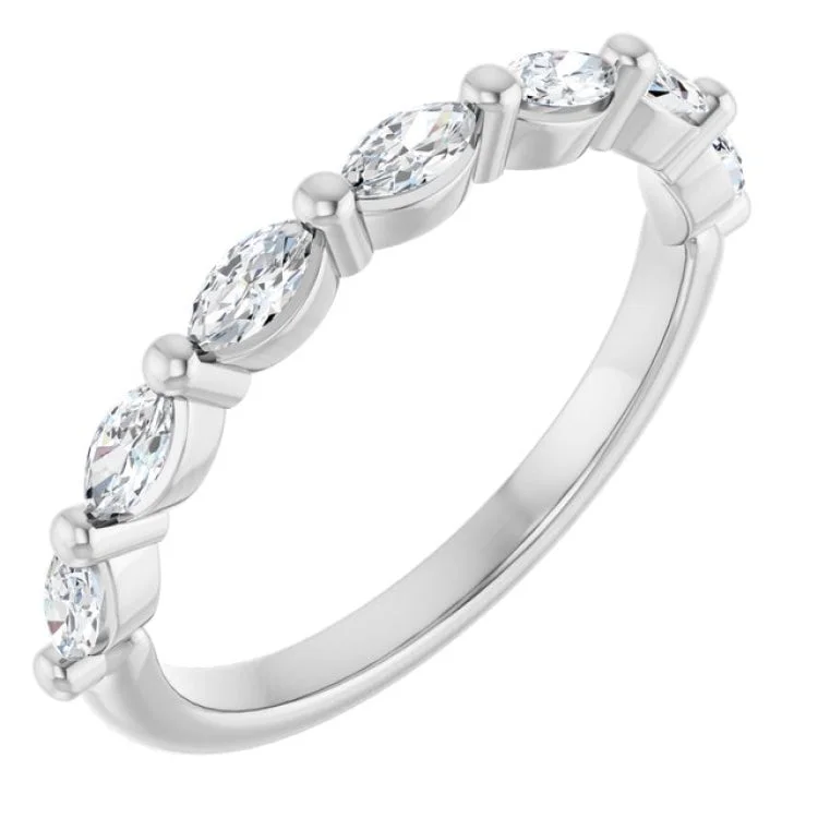 women’s engagement rings-Platinum 3/8 CTW Lab-Grown Diamond Anniversary Band