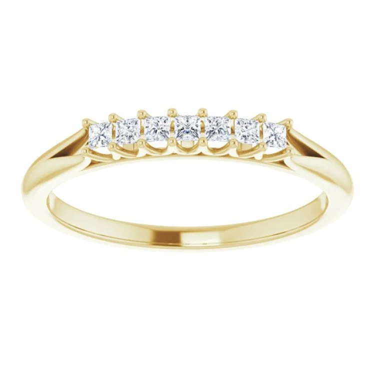 women’s rose gold rings-14K Yellow 1/6 CTW Natural Diamond Anniversary Band