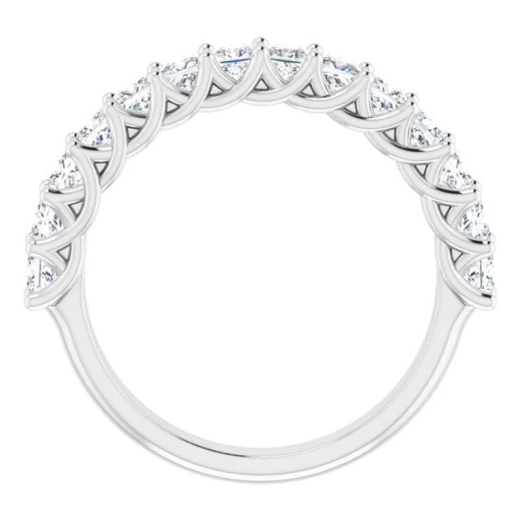 women’s diamond rings-Platinum 1 1/3 CTW Natural Diamond Anniversary Band