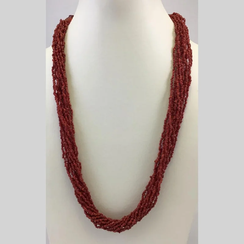 women’s simple necklaces-Banaras Beads Multi Layer Long Necklace