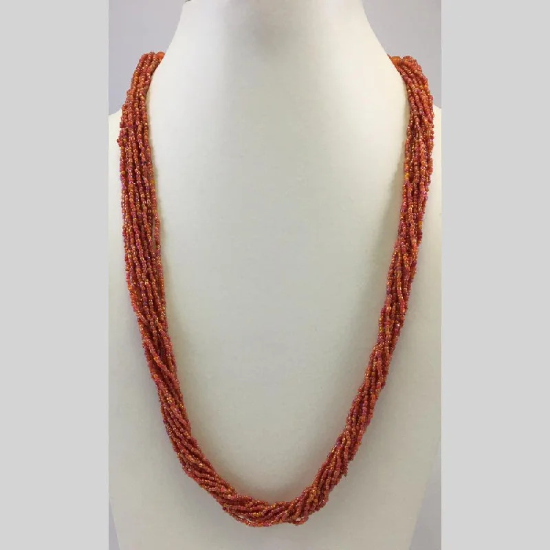 women’s multi-layer necklaces-Banaras Beads Multi Layer Long Necklace