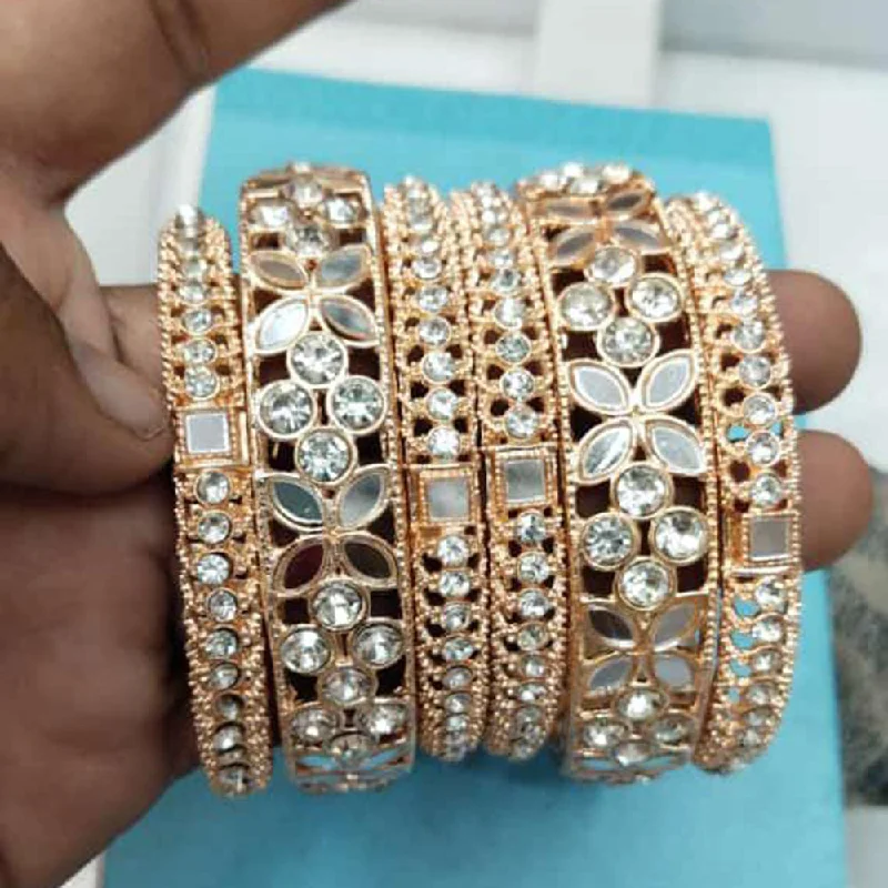 women’s cuff bracelets-Manisha Jewellry Mirror Bangles Set