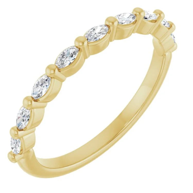 women’s gold wedding rings-14K Yellow 1/4 CTW Lab-Grown Diamond Anniversary Band