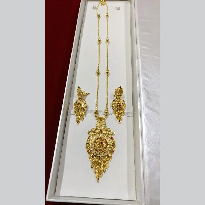 women’s birthday gift necklaces-Pari Art Jewellery Forming Long Necklace Set