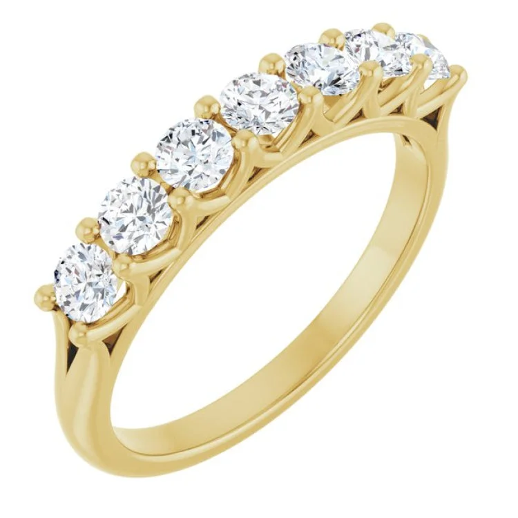 women’s vintage engagement rings-14K Yellow 3/8 CTW Lab-Grown Diamond Anniversary Band